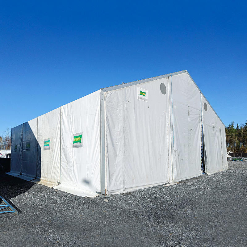 IFRC/ICRC/WFP/IOM Standard Brandhæmmende UV-resistente 10x24m Telt Mobile Storage Units (MSU)