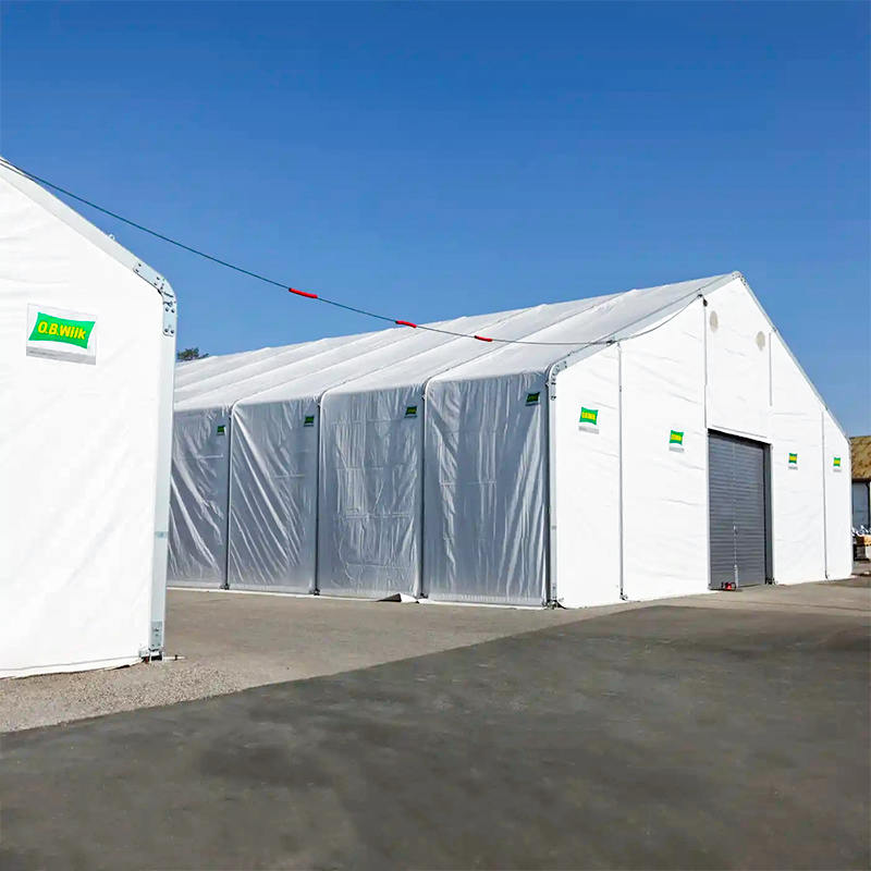 IFRC/ICRC/WFP/IOM Standard Brandhæmmende UV-resistente 10x24m Telt Mobile Storage Units (MSU)