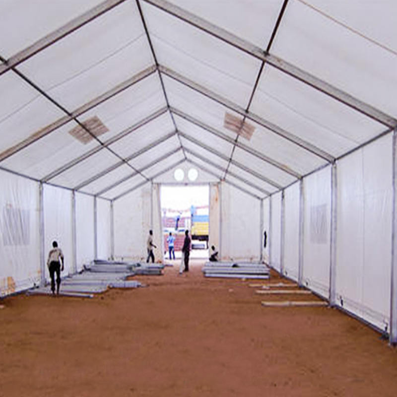 IFRC/ICRC/WFP/IOM Standard 10x32m holdbart fleksibelt opbevaringstelt Mobile Storage Units (MSU)
