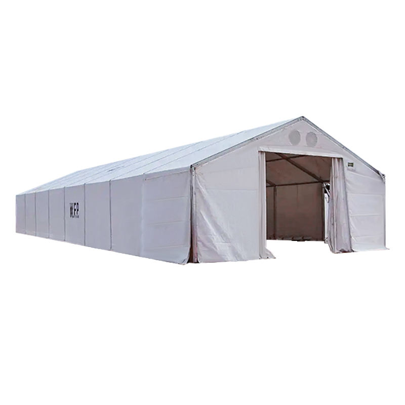 IFRC/ICRC/WFP/IOM Standard 10x32m holdbart fleksibelt opbevaringstelt Mobile Storage Units (MSU)