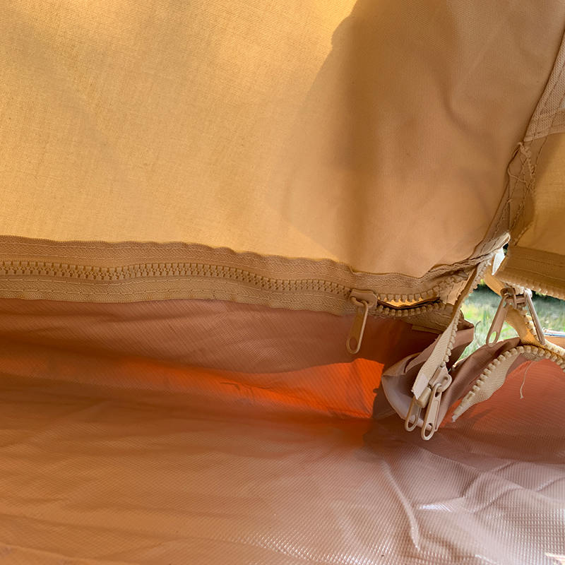 4 meter enkelt stang Tipi Family Camping Canvas telt