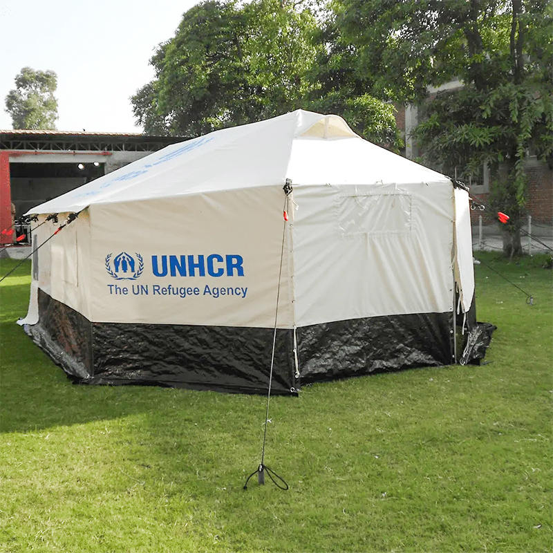 ICRC IFRC UNHCR Standard 5-personers dobbelt sammenfoldeligt familietelt til al slags vejr