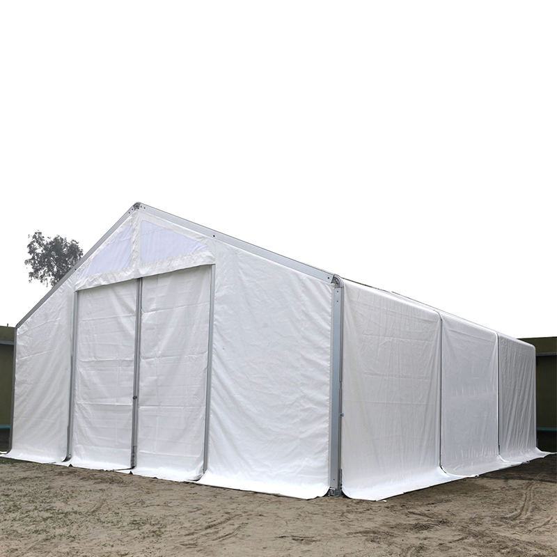 IFRC/ICRC/WFP/IOM Standard Brandhæmmende UV-resistente 10x24m Telt Mobile Storage Units (MSU)