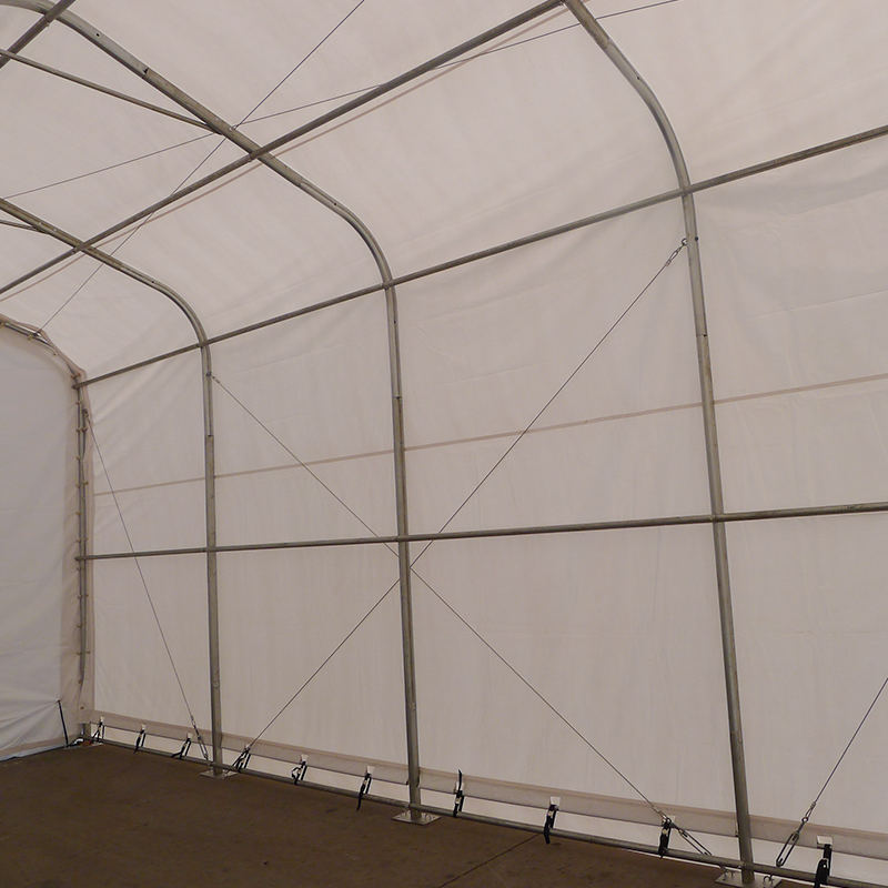 6X6m 2,6m Sidehøjde Vandtæt PVC-lager Bærbar Telthal