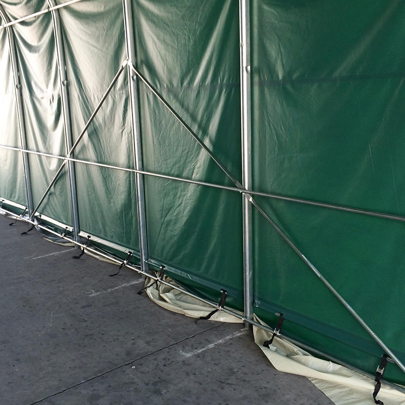 6X12 2,6 m sidehøjde Højtemperaturbestandige industrielle lagertelte