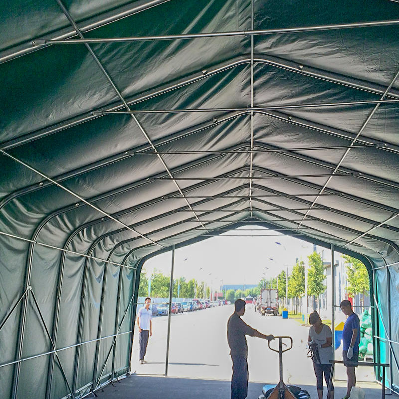 6X12 2,6 m sidehøjde Højtemperaturbestandige industrielle lagertelte