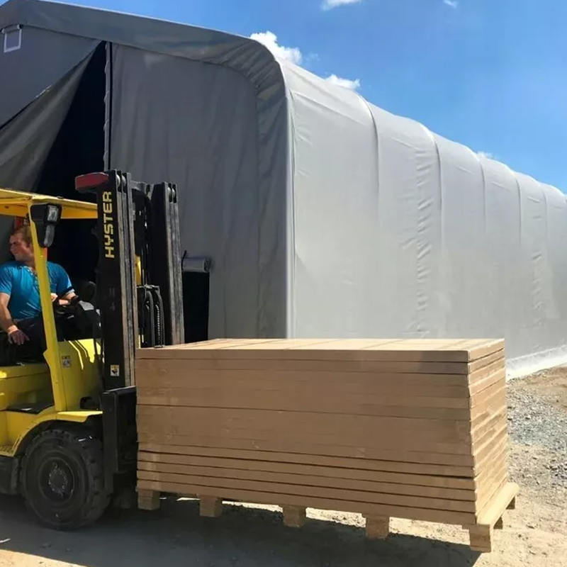 8X12 4m Sidehøjde UV-bestandig Lagerskyggetelt Sun Shelter