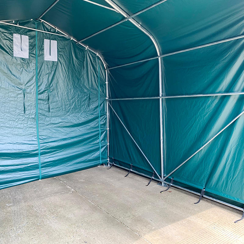 4x4m-2,6m græsningsskygge ly Heavy Duty udendørs opbevaringsskur Corral Shelter