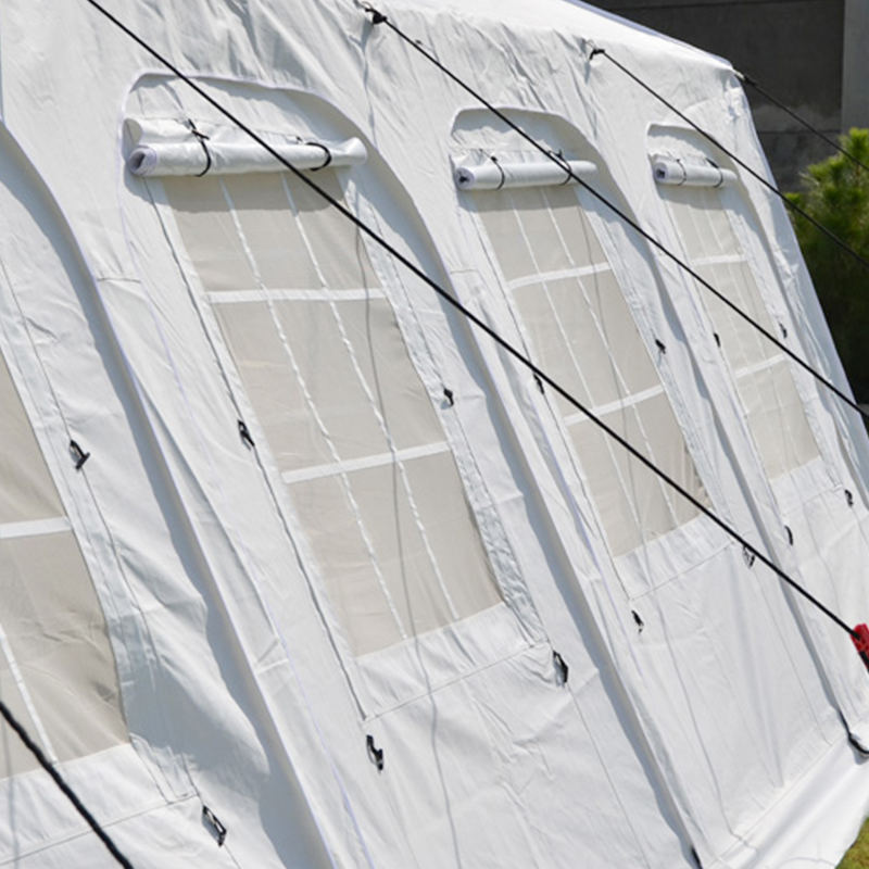 UNICEF Standard 42m² multifunktionelt brandhæmmende Huggy-telt