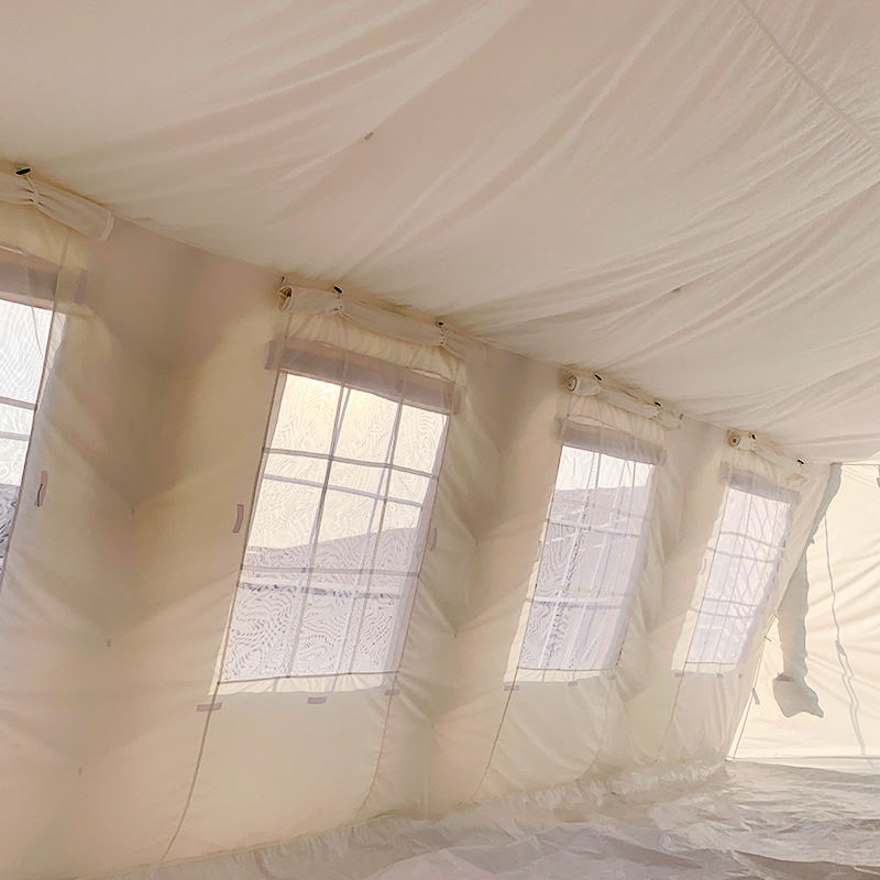 UNICEF Standard 42m² multifunktionelt brandhæmmende Huggy-telt