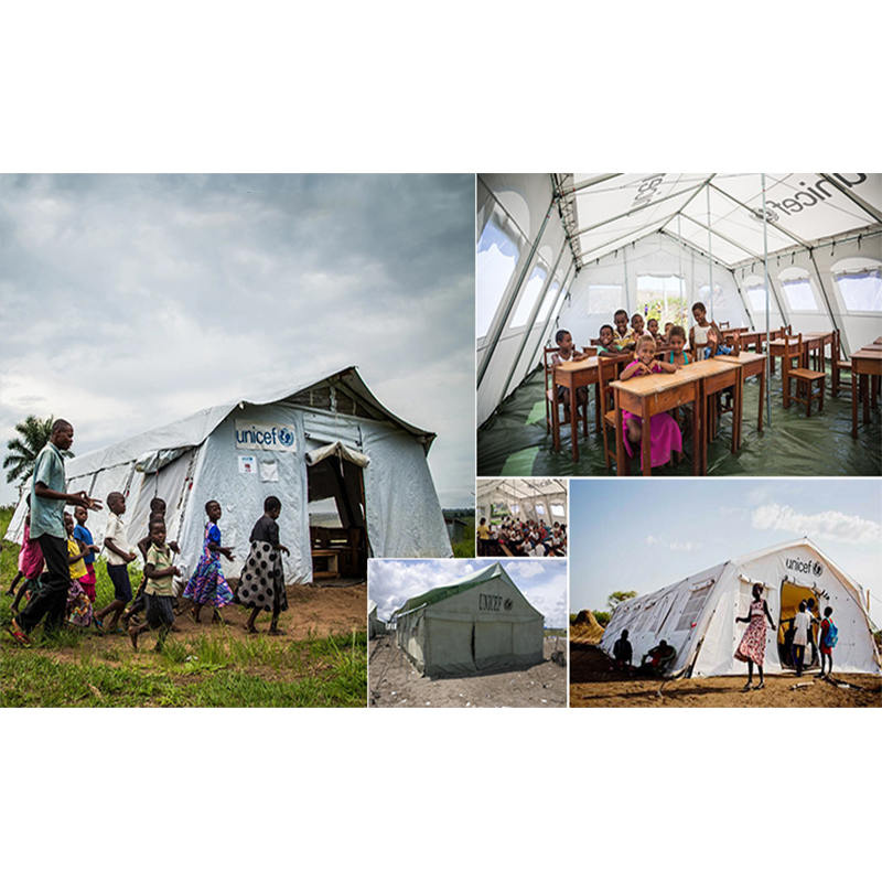 UNICEF Standard 24m² Multipurpose Telt Hub-telt med godt ventilationssystem