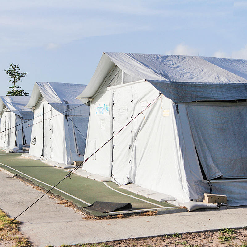 UNICEF Standard 72m² Multipurpose Hub-telt bruges til opbevaring, hospital, apotek, skole, kontor