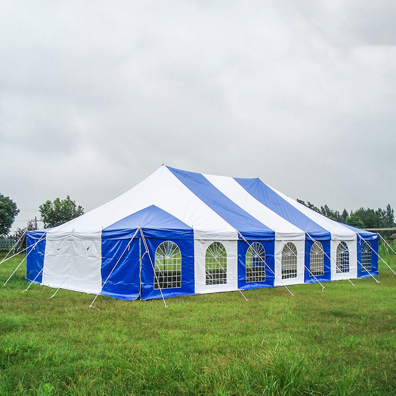 7X12m traditionelt PVC event stangtelt med vinduer