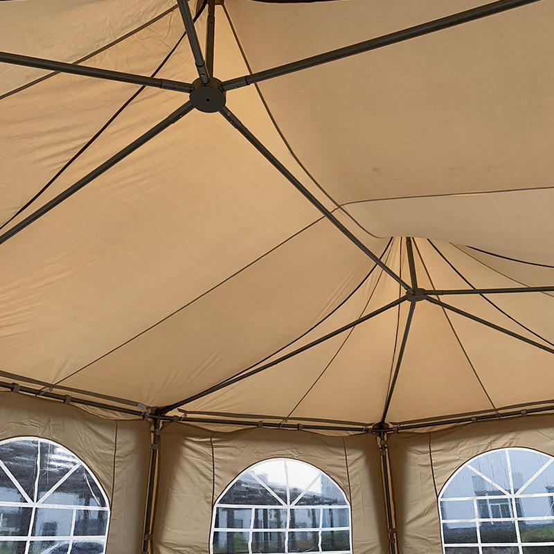 5x6,8m traditionel ottekantet pagode vandtæt PVC festpavillon pavillontelt