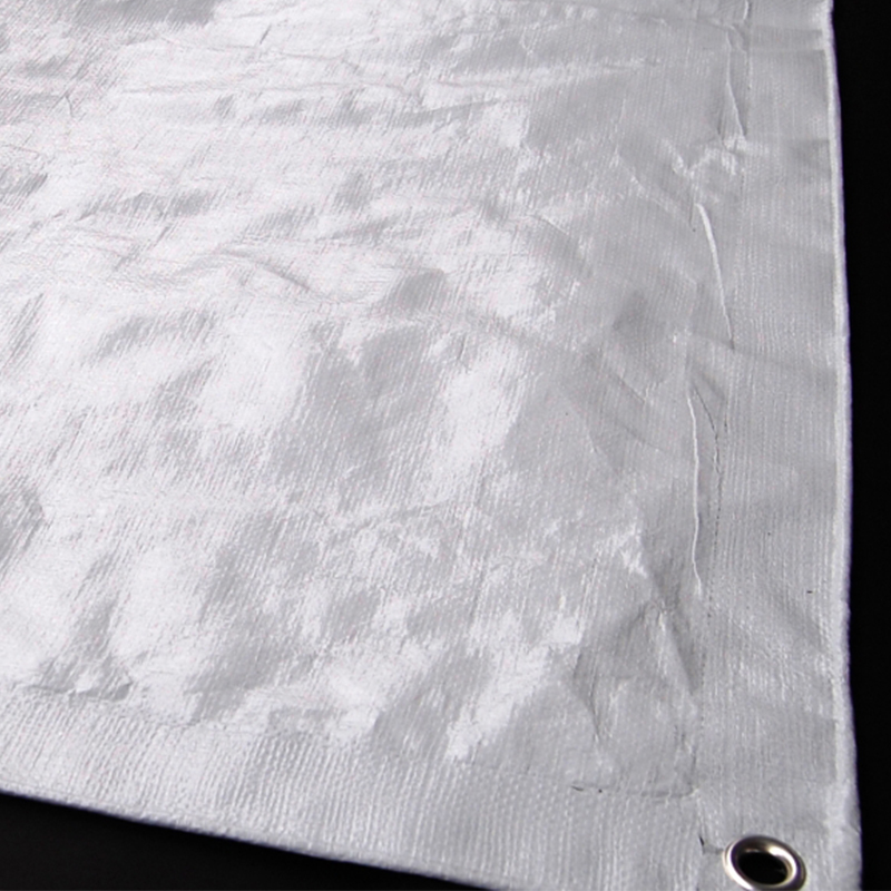 4x5m forstærkede fleksible plastpresenninger til midlertidigt læ