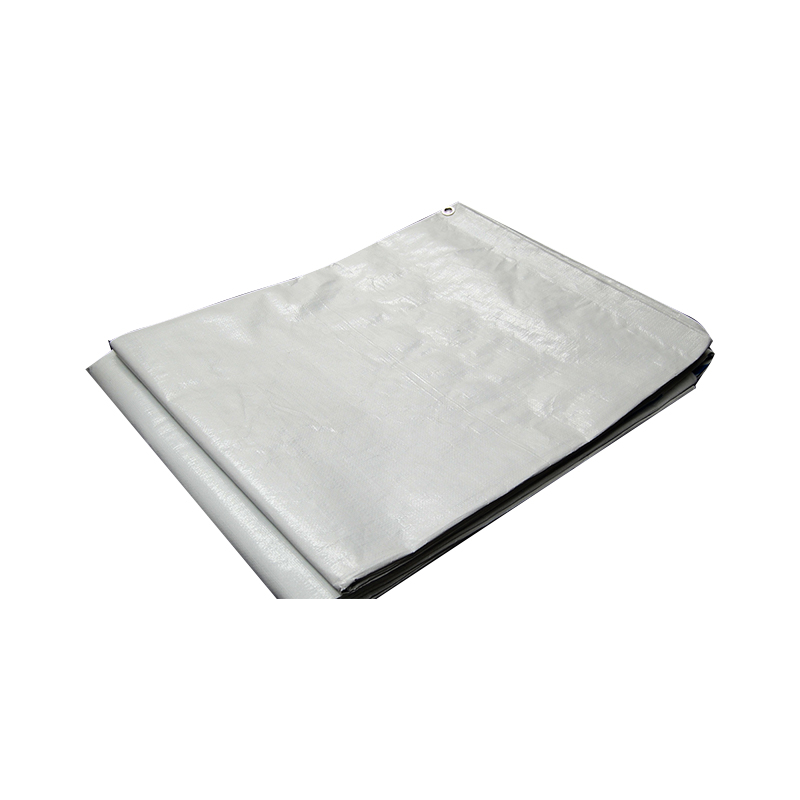 4x50m Vævet HDPE Sort plastpresenning