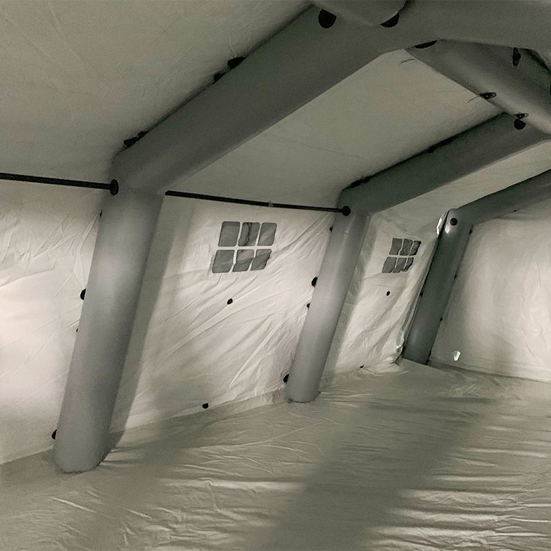 Lavtryks 5,6 x 7,55 m multifunktionelt oppusteligt oppusteligt telt med medium hurtig udfoldelse