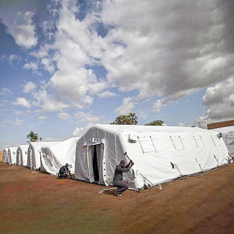 5,6 x 9,95 m multifunktionel medium hurtig udfoldelse ly lavtryks oppusteligt telt