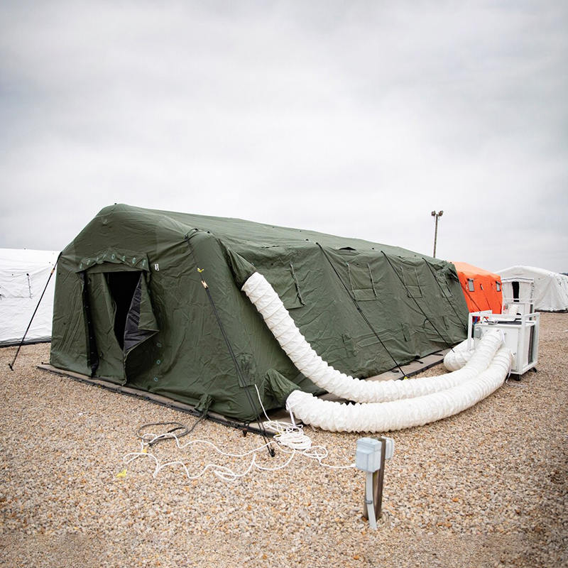 5,6 x 9,95 m multifunktionel medium hurtig udfoldelse ly lavtryks oppusteligt telt