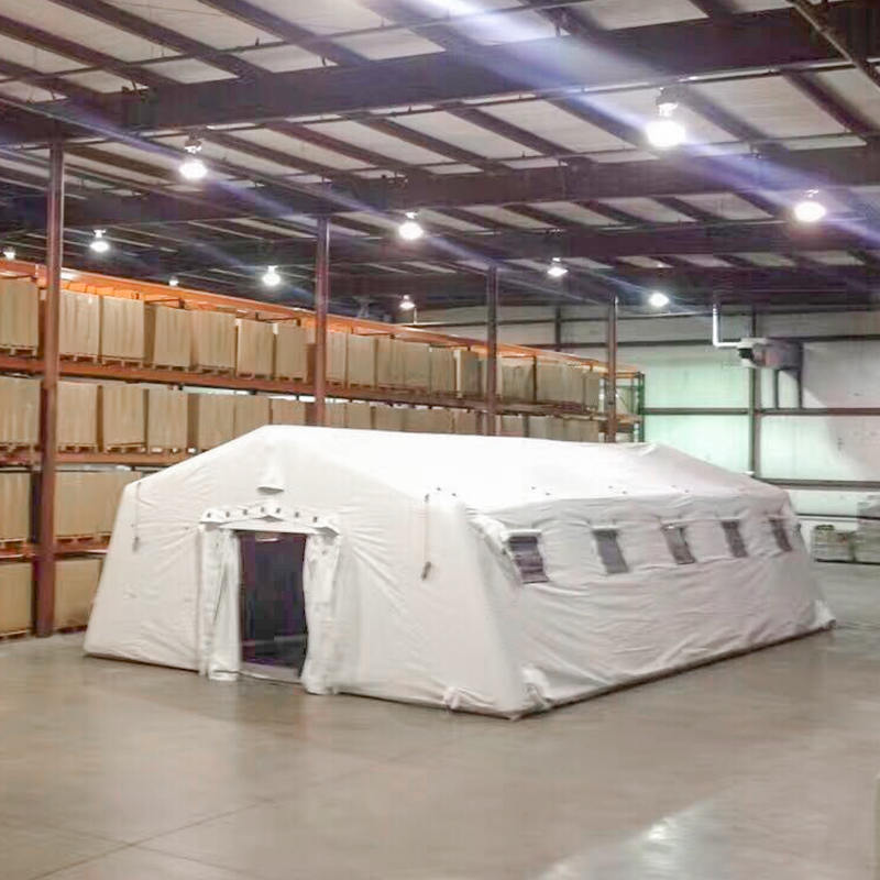 Lavtryks 5,6 x 12,35 m, stort, oppusteligt, lufttæt telt til mange formål