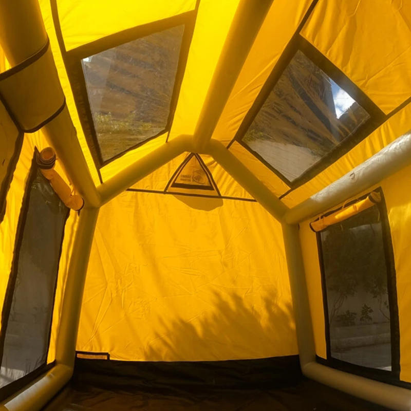 2-4 personers fire sæson glamour oppusteligt campingtelt