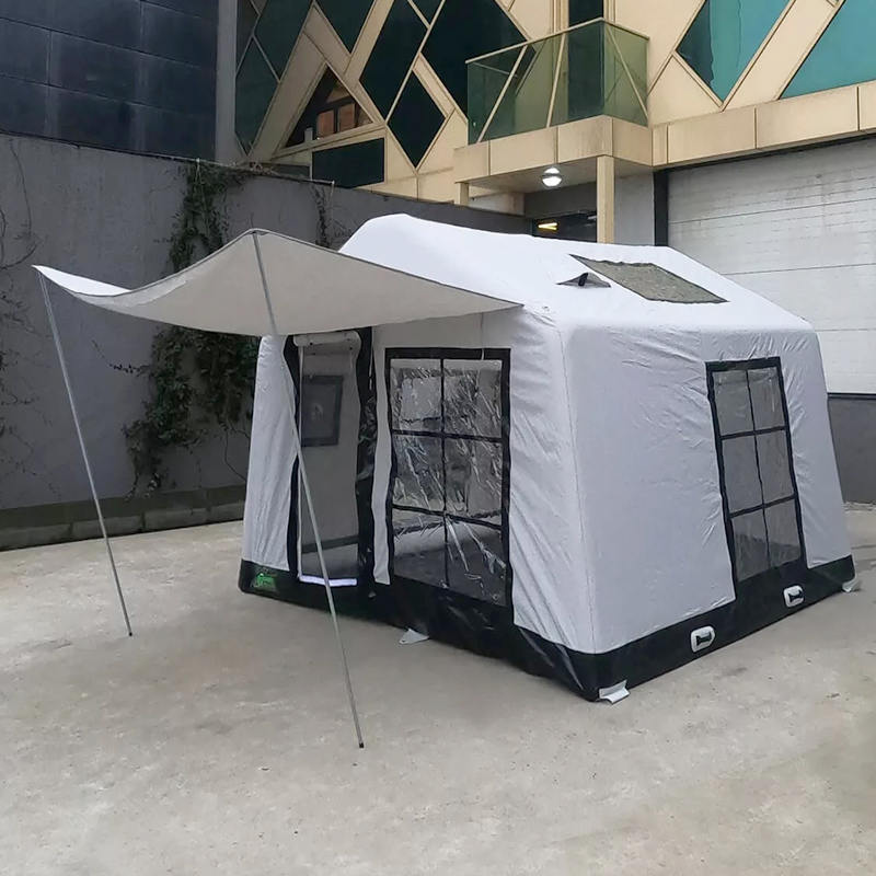 Fire-sæson Glamour Brandsikkert og antibakterielt oppusteligt campingtelt til 8-10 personer