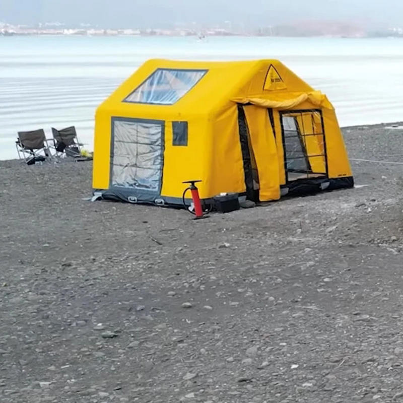 Fire-sæson Glamour Brandsikkert og antibakterielt oppusteligt campingtelt til 8-10 personer