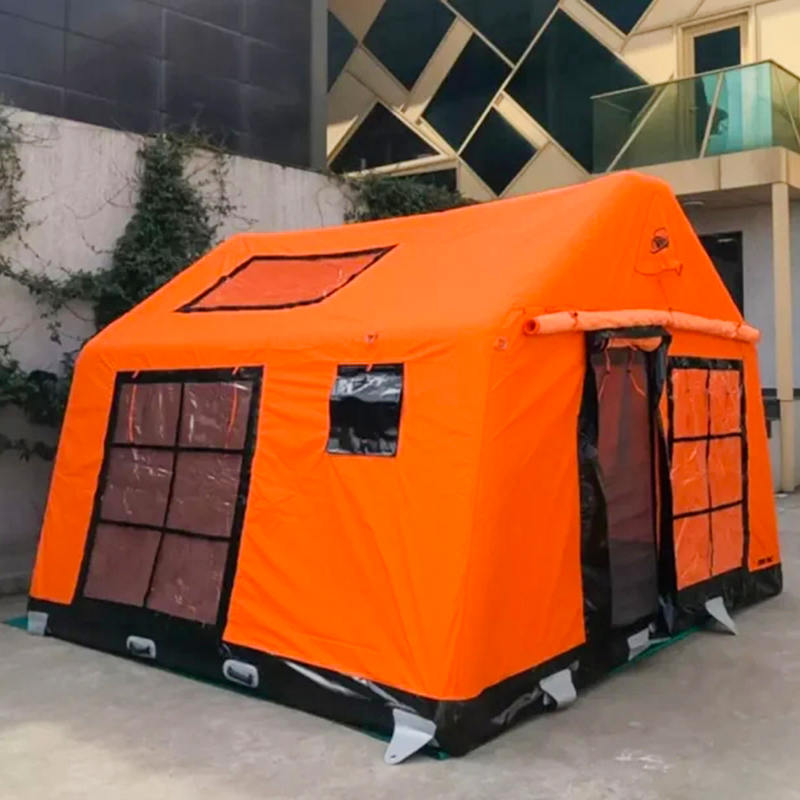 Fire-sæson Glamour Brandsikkert og antibakterielt oppusteligt campingtelt til 8-10 personer