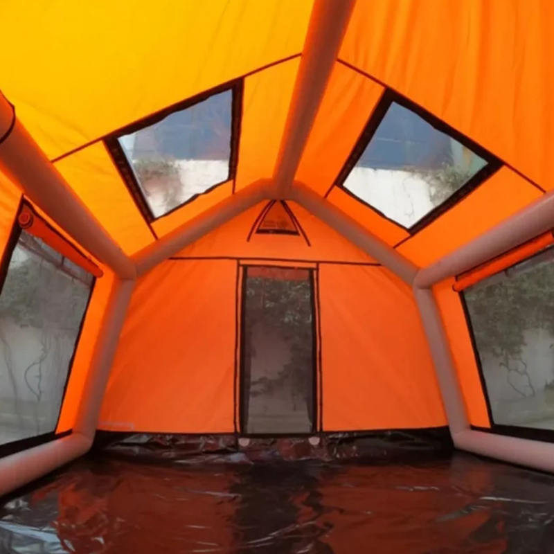 Fire-sæson Glamour Brandsikkert og antibakterielt oppusteligt campingtelt til 8-10 personer