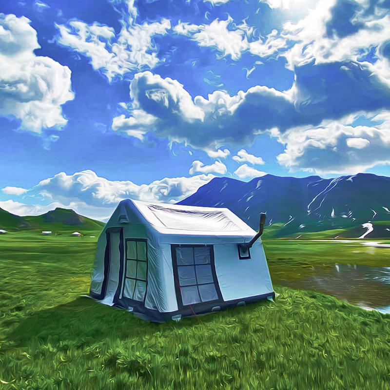 8-10 personer Four Season Panorama oppusteligt campingtelt