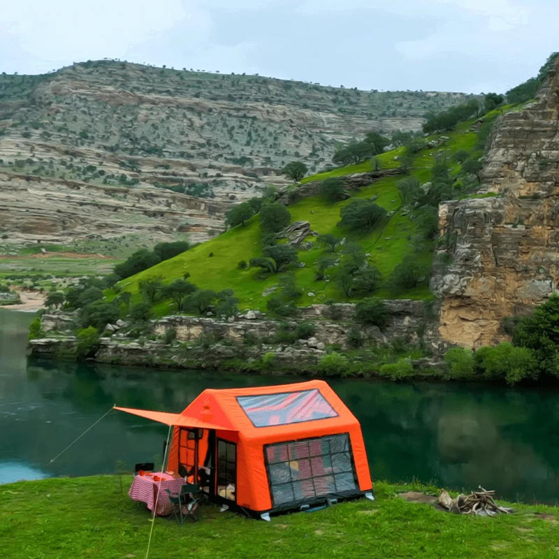 8-10 personer Four Season Panorama oppusteligt campingtelt