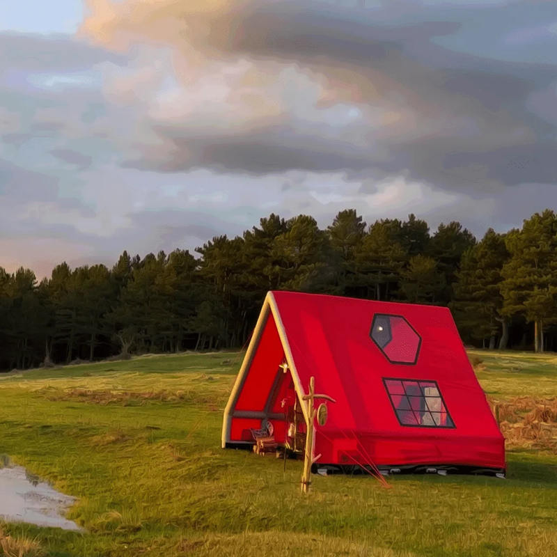 8-10 personers fire sæson vandtæt oppusteligt lufttelt til camping