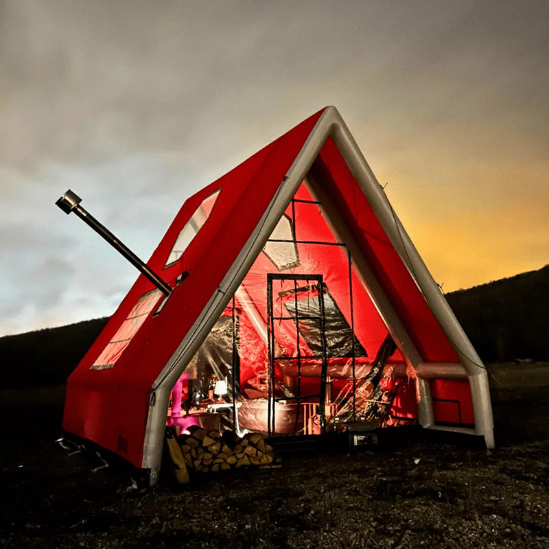 8-10 personers fire sæson vandtæt oppusteligt lufttelt til camping