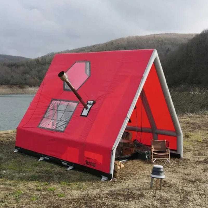 8-10 personers fire sæson vandtæt oppusteligt lufttelt til camping