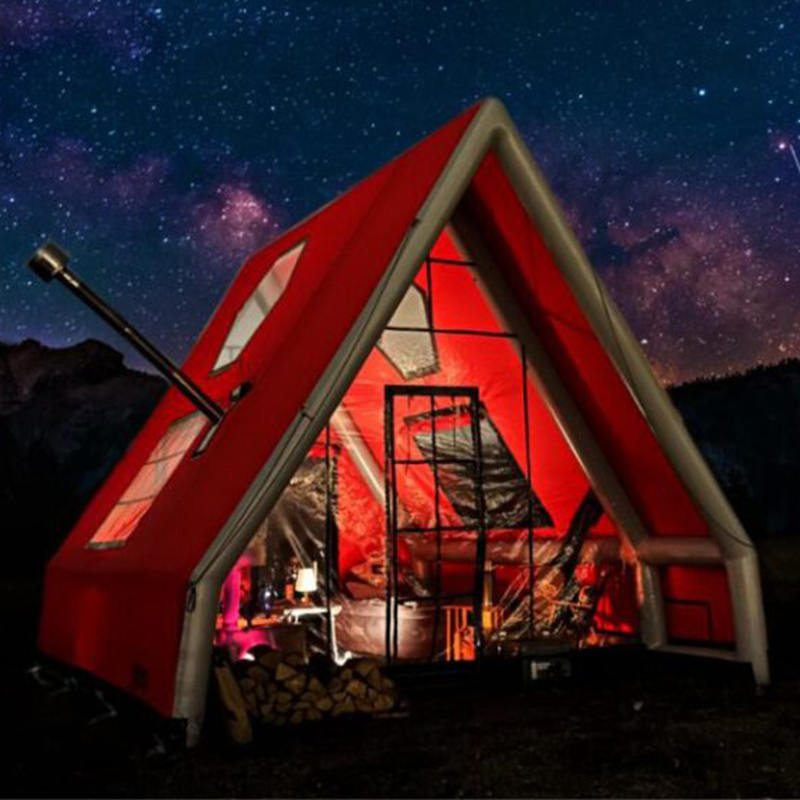 8-10 personers fire sæson vandtæt oppusteligt lufttelt til camping