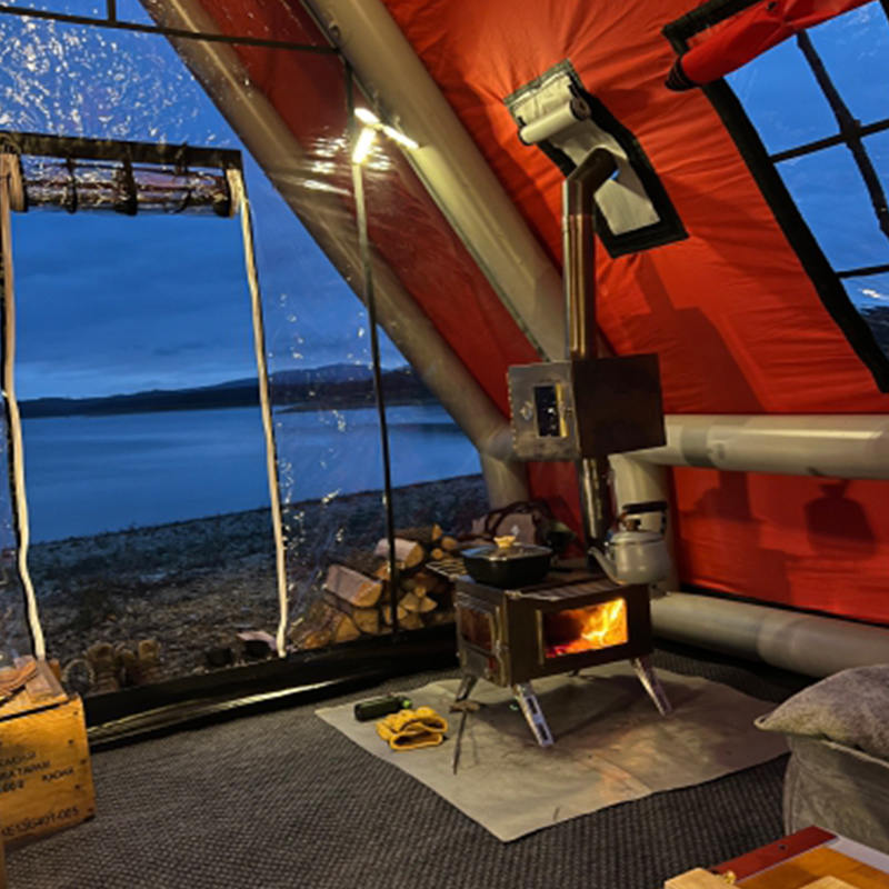 8-10 personers fire sæson vandtæt oppusteligt lufttelt til camping