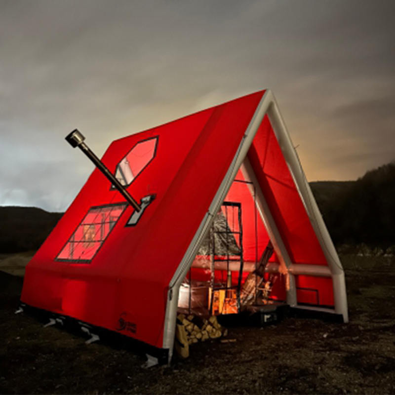 8-10 personers fire sæson vandtæt oppusteligt lufttelt til camping