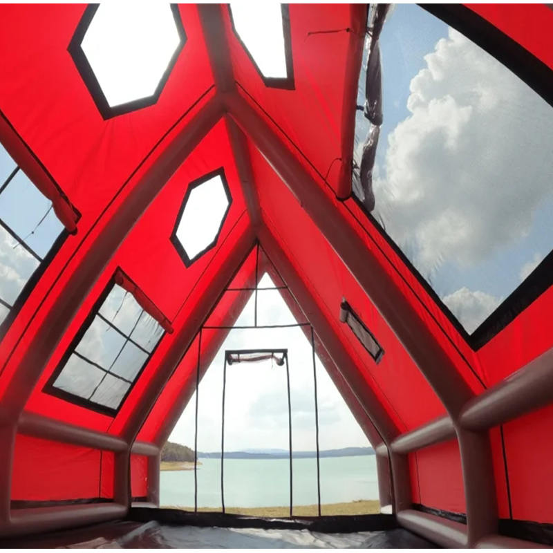 8-10 personers fire sæson vandtæt oppusteligt lufttelt til camping